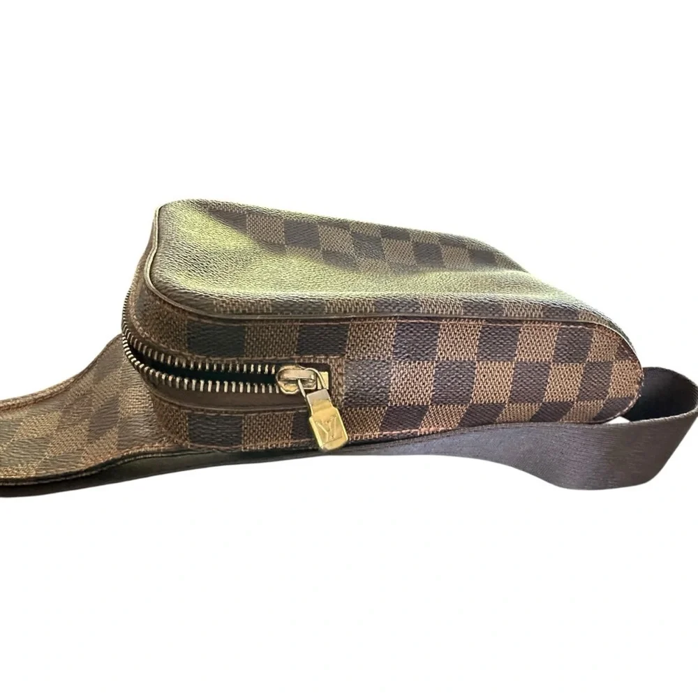 Louis Vuitton Damier Ebene Crossbody body Bag Sling waist Bag
